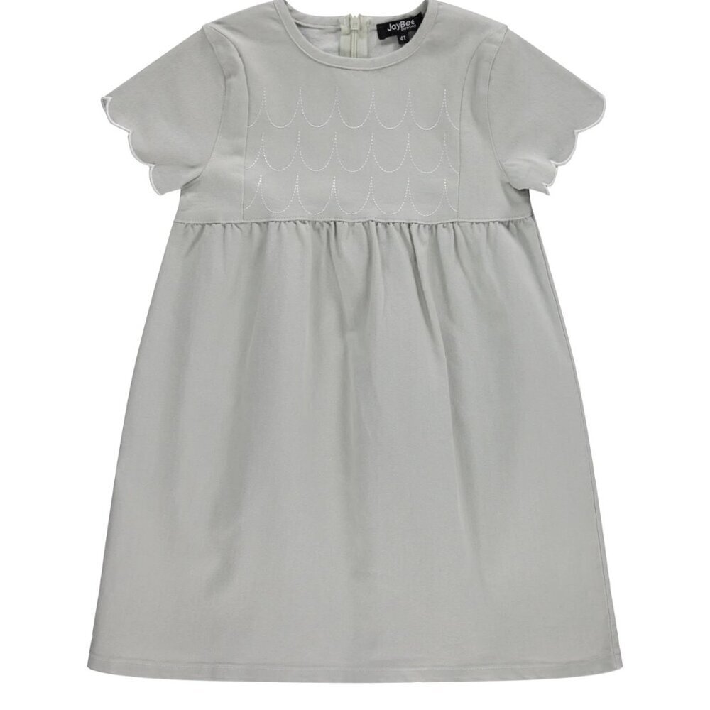 JayBee Child  Scalloped Denim Dress Girls Size 3T Cotton Blend